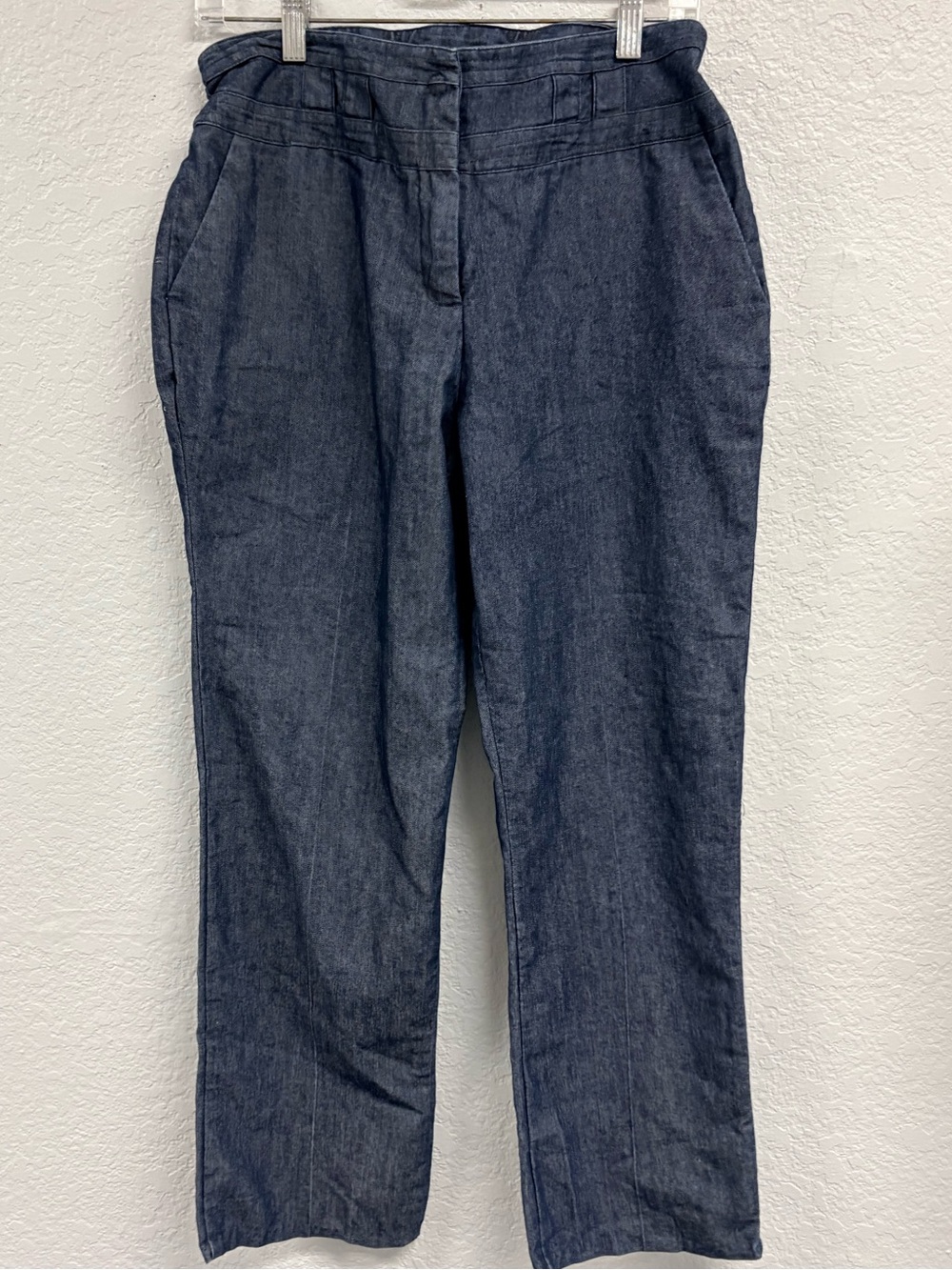Sandro Navy Straight-Leg Jeans